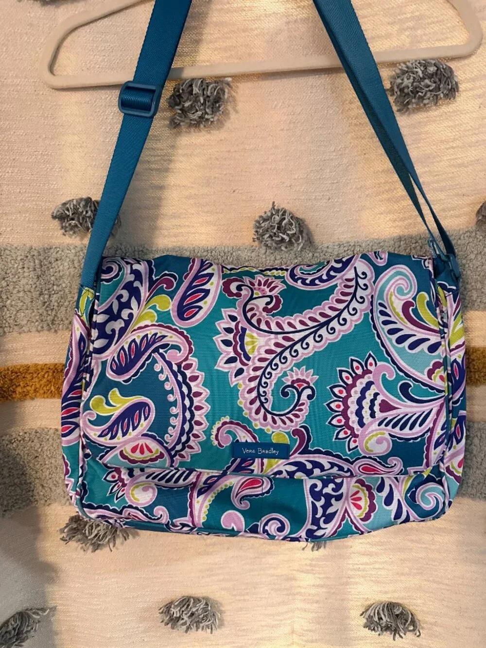 Vera Bradley Waikiki Paisley Print Laptop Messenger Bag